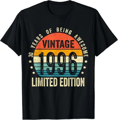 Vintage 1996 Regalo 30° Compleanno Uomo Donna 30 Anni Maglietta T-shirt unisex
