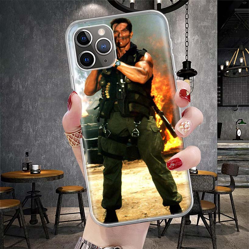 

Arnold Schwarzenegger Terminator Soft Phone Case For IPhone 11 17 Air 16E 16 Pro Max 15 + 14 Plus 13 Mini 12 Apple 7 SE 8 Fundas iPhone 16E