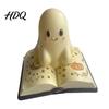Decorative Desk Light Halloween Ghost Table Lamp Resin Spooky Night for Vintage Ornament Bedroom Bookshelf Warm Amber Purple Glow Gothic Decor