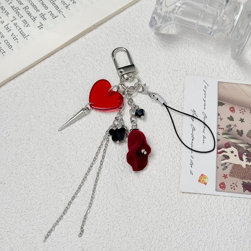 Ins Style Sweet Keychain Trend Backpack Hanging Piece Bag Charm Car Key Chain Girl Jewelry Accessorie Gift