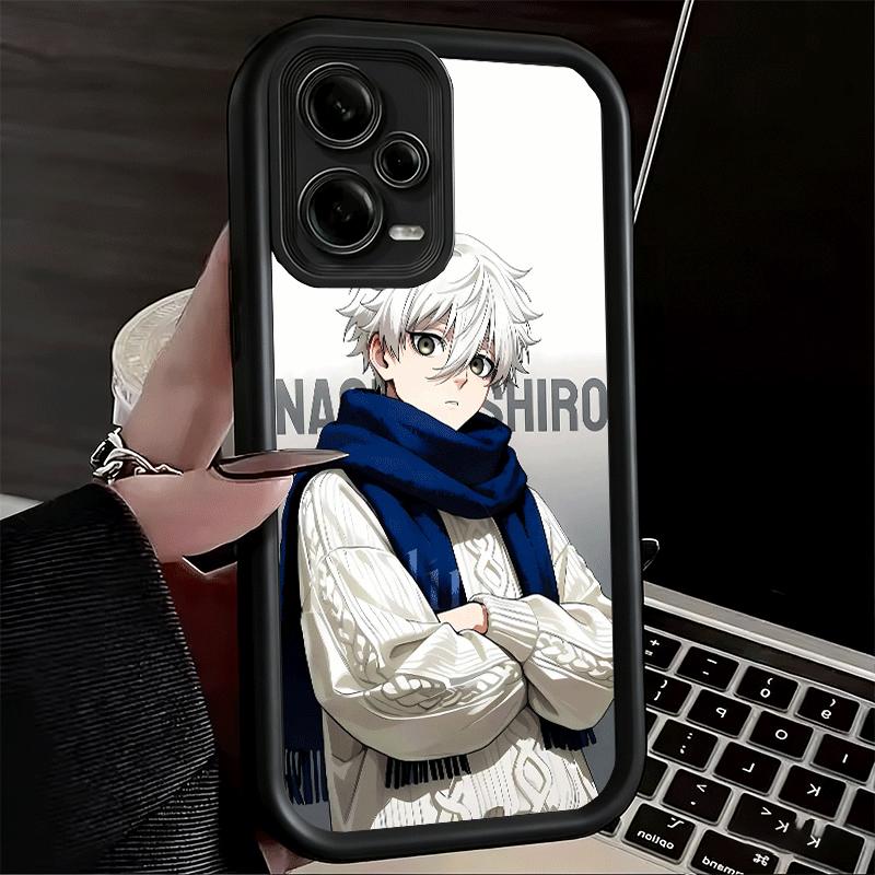 Phone Case for Xiaomi Redmi Note 15 14 13 Pro Plus Blue L-Lock Nagi Seishiro Shell 12S 11 11S 11T 5G 14S Soft Silicone Funda
