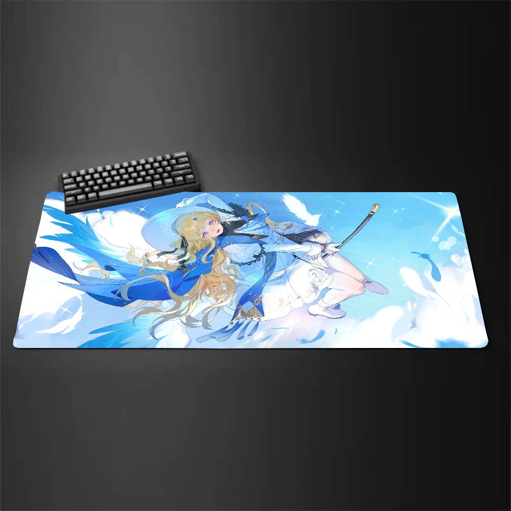 Phoebe Game W-Wuthering Waves Mousepad Mouse Mat Desk Mat With Pad Gaming Accessories Prime Gaming XXL Keyboard Pad Padding Ma