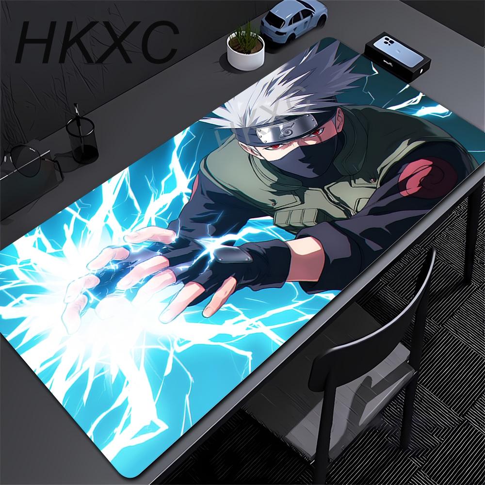 Laptop Gaming Desk Mat Black And White Manga Mousepad Anime Office Computer Naruto Uzumaki Mouse Pad Carpet Gamer Keyboard Pads