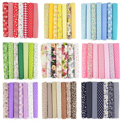 7pcs/set Cotton Fabric Bundle Squares For Quilting Sewing, Precut Fabric Squares For Craft Patchwork