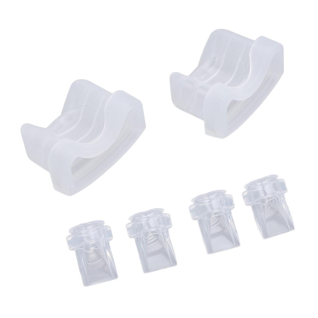 4pcs Duckbill Valves and 2pcs Silicone Diaphragm Fit for S21 Breastfeeding Pump Replacement Accessor