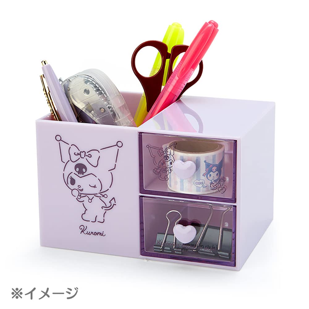 Sanrio Cinnamoroll Calm Color Stationery Series Plastic Chest with Pen Character 14 X X 9 504823 Stand, Design, 11.5 Cm,