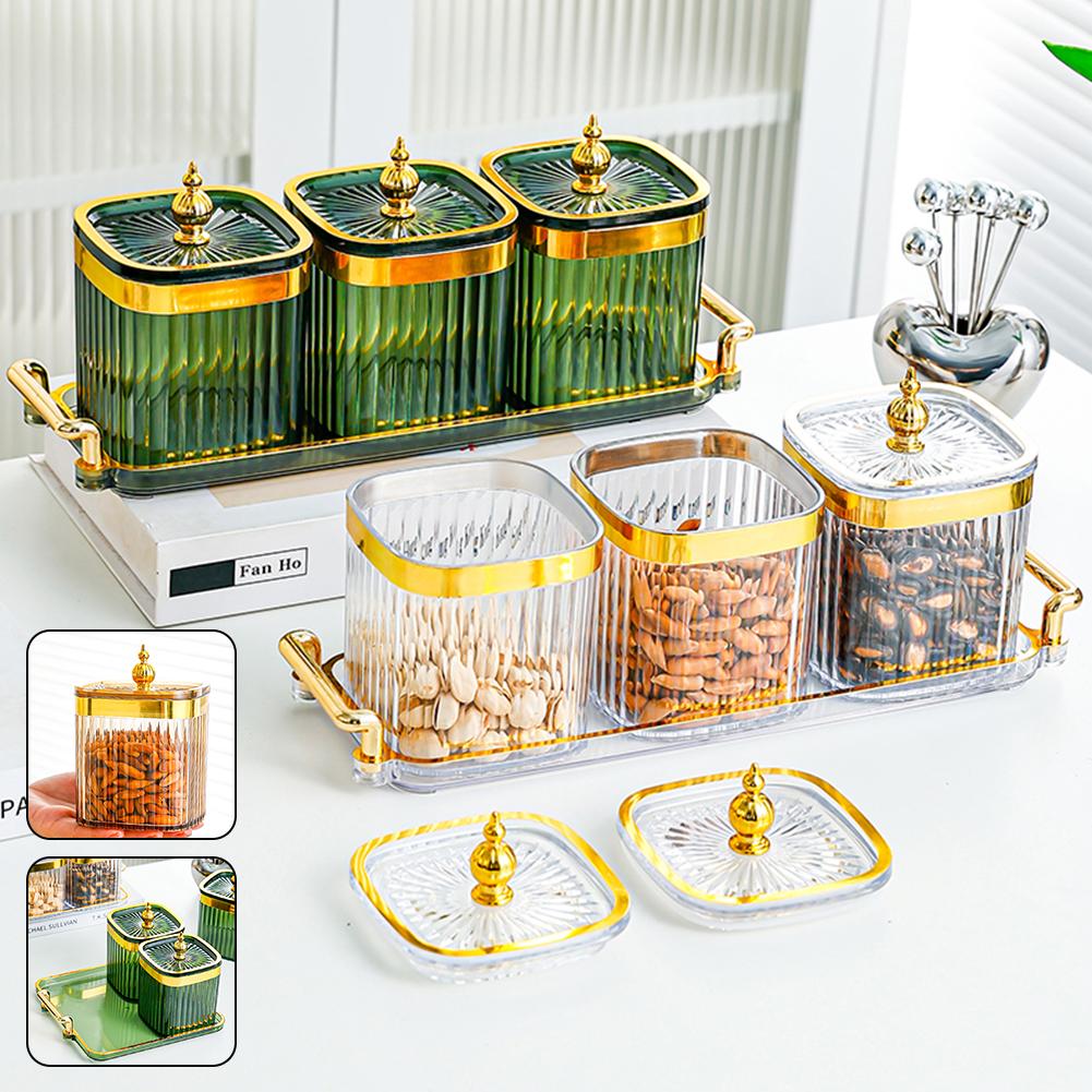 Haushalt Lebensmittel Veranstalter Jar Set Wiederverwendbare Gewürz Lagerung Box Für Candys Snack