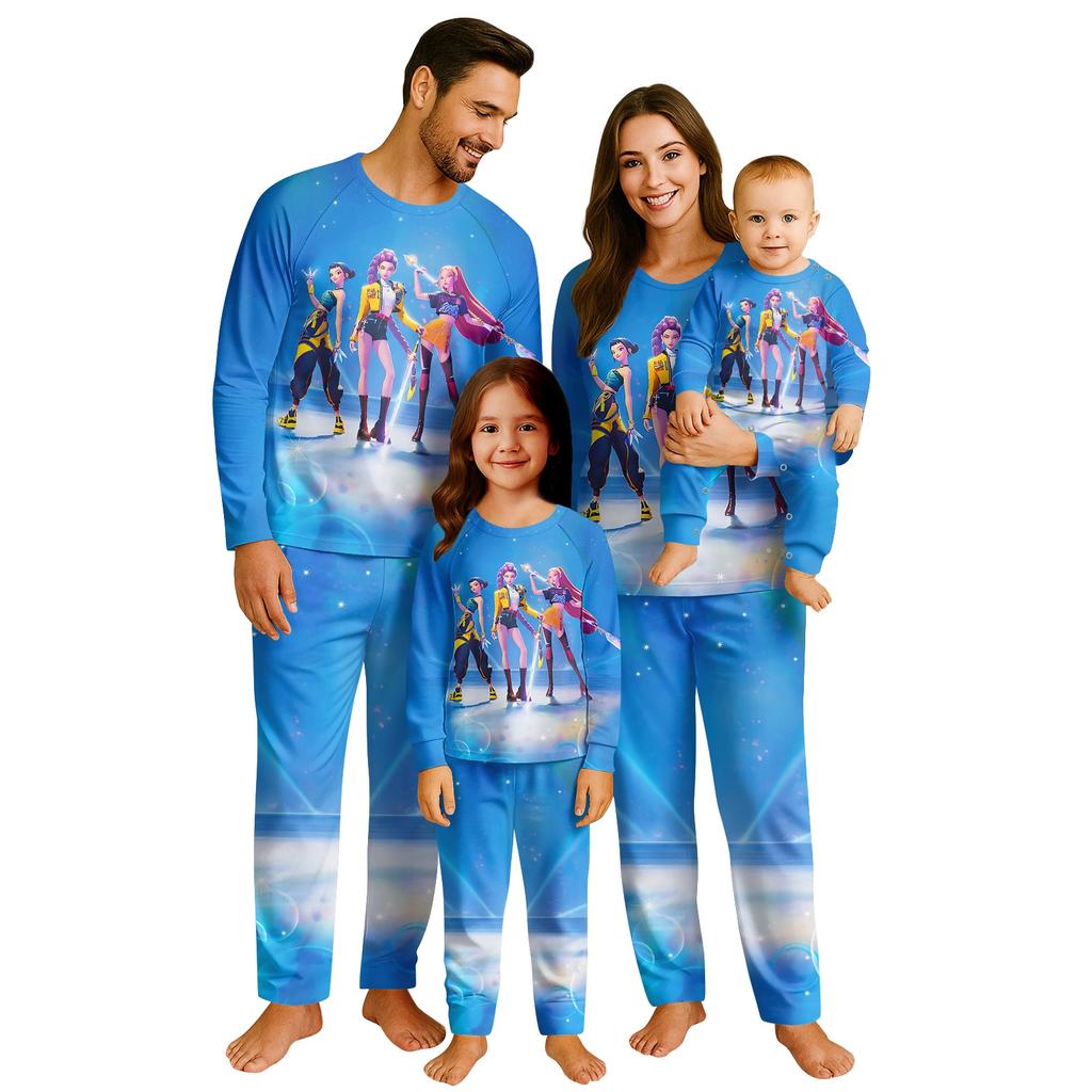 Family Matching Sets Pajamas, Loungewear Outfits,Family Matching Long Sleeve Tops+Pants Set
