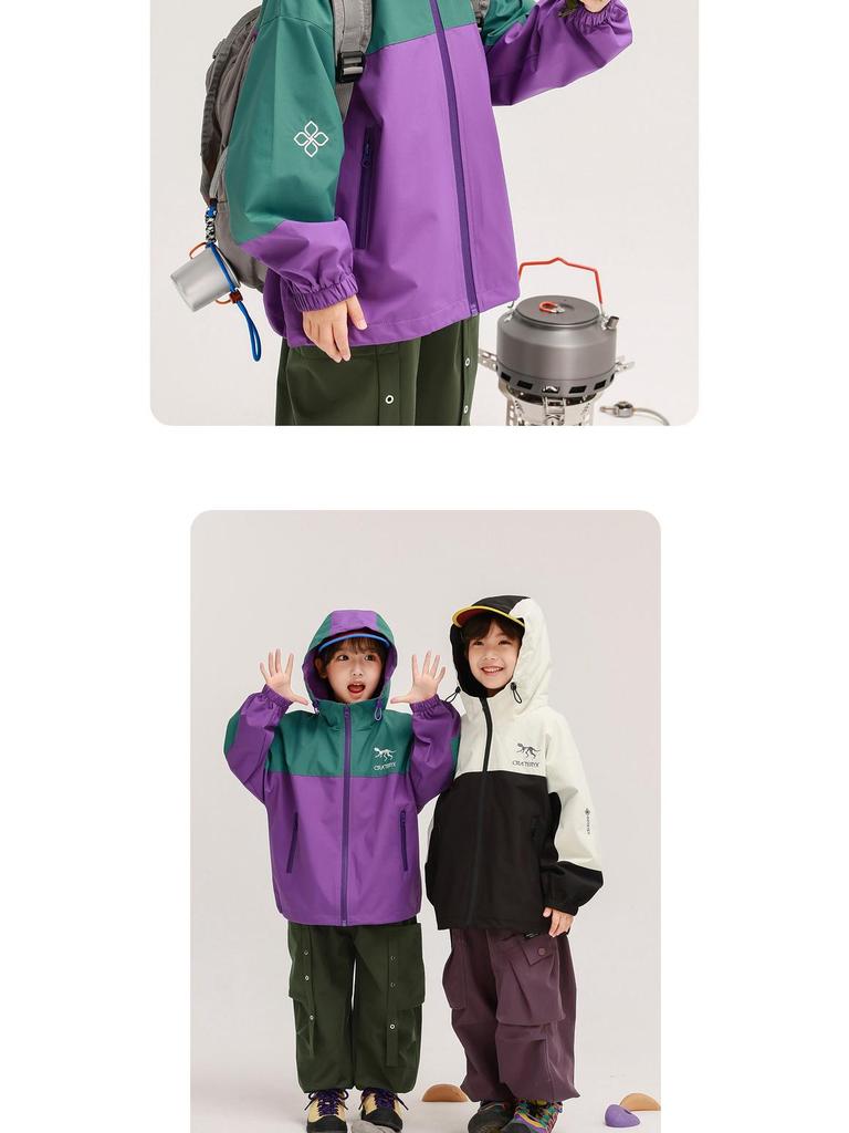 Autumn 2025 Boys' Fairy Tale Windbreaker: Waterproof, Windproof Outdoor Jacket for Kids