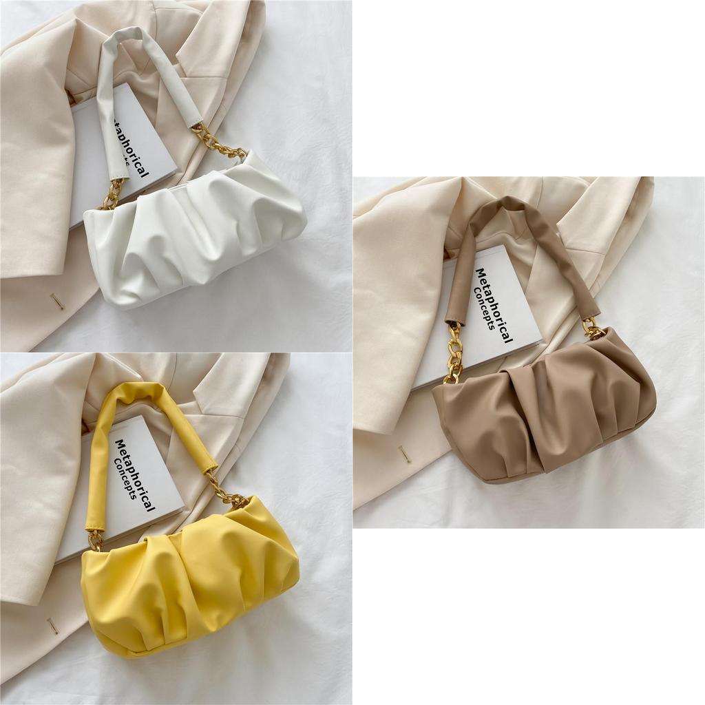 Chic Pu Street Style Shoulder Bag 2024 New Summer Fashion Handbag Cloud Bag