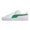 Puma Basket Classic 75Y Synthetic Leather Low-Top Sneakers Unisex Sneakers White Green 394338-02