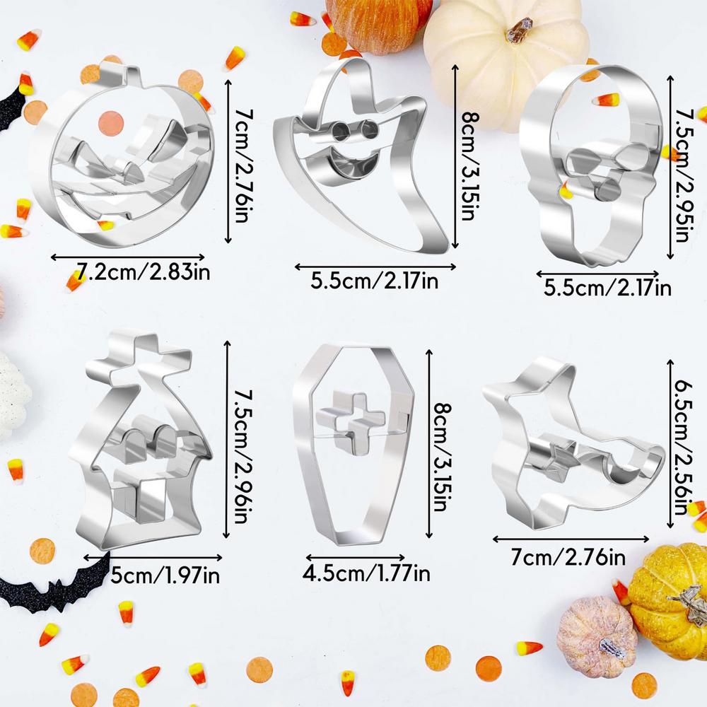 

Halloween Cookie Cutter For Baking Ghost Dessert Molds 6 Pieces Halloween Cookie Molds For Baking Home Kitchen Party Family