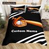 Set Biancheria da Letto Personalizzato Set Copripiumino Basket Con Nome Personalizzato Per Ragazzi Copripiumino Sportivo Personalizzato Per Regali di Compleanno