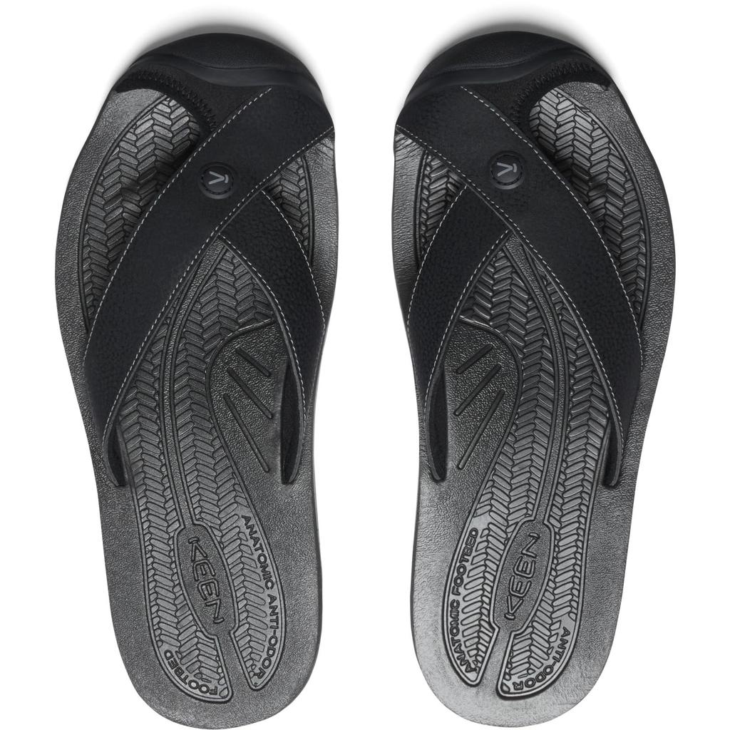 Sandály KEEN BARBADOS TG pro cm Muže, ČERNÁ/OCELOVĚ ŠEDÁ, 27.0