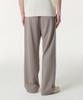 Musinsa Standard Ponte One-Pleat Wide Cozy Slacks [Grayish Beige]