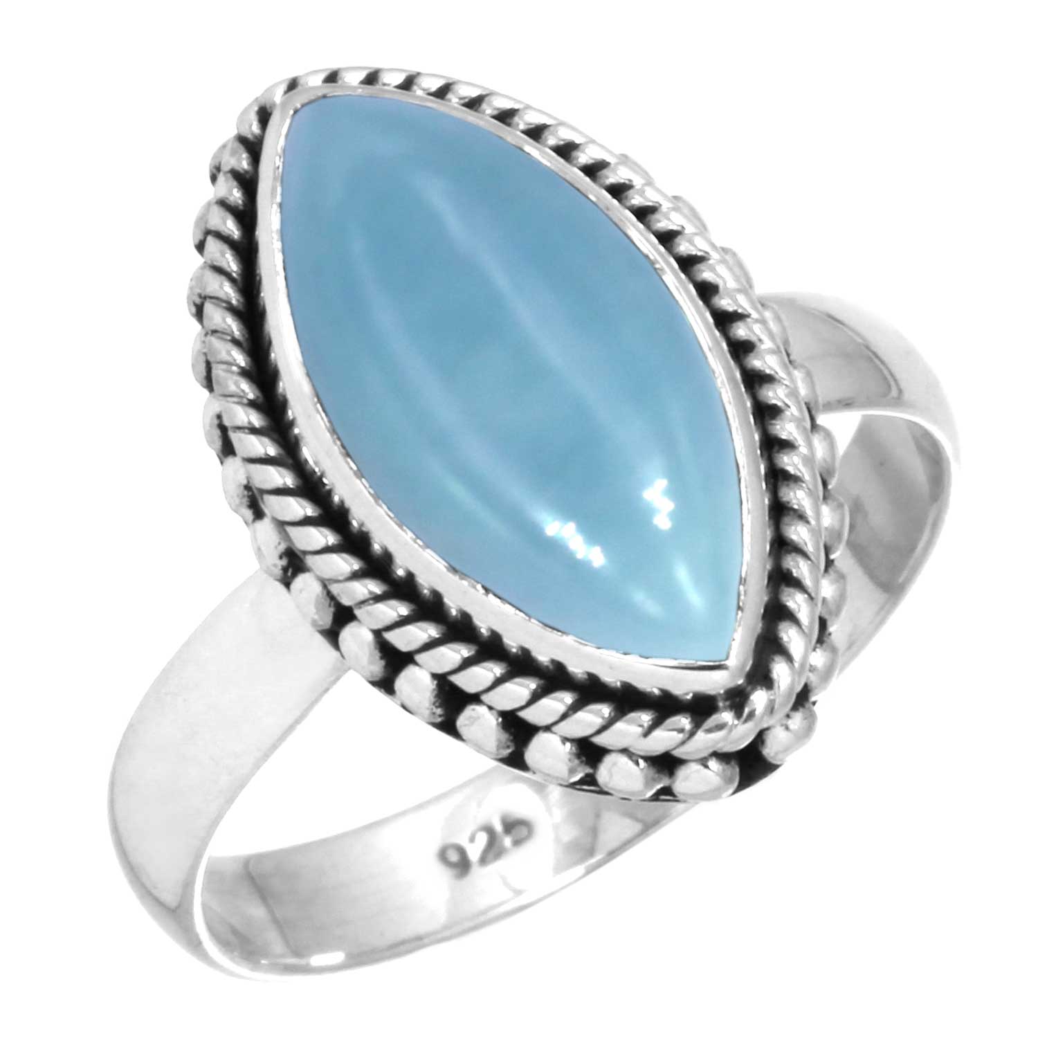 

Кольцо из стерлингового серебра 925 пробы, женское украшение ручной работы, подарок на Хэллоуин, амазонит, ангелит, голубой опал, ботсванский агат, мохаве, лазурит, хризоколла 13