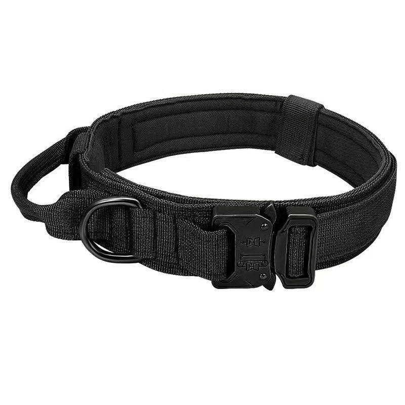 Zgarda și Lesă Tactice Anti-Evadare Robuste pentru Câini de Talie Medie/Mare - Malinois, Golden Retriever, Ciobănesc German, Câini de Vânătoare.