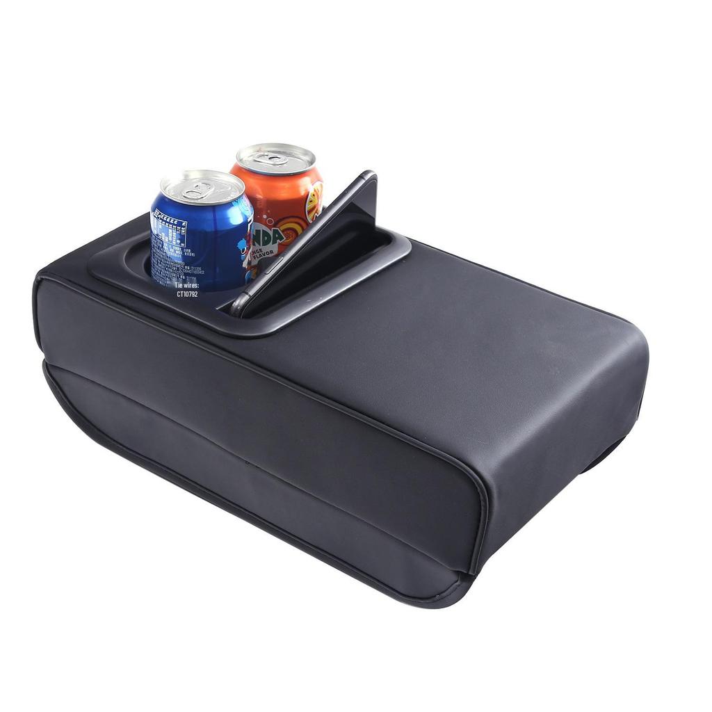Tesla Model 3/Y Armrest Pad with Cup Holder Function - Protective Cover