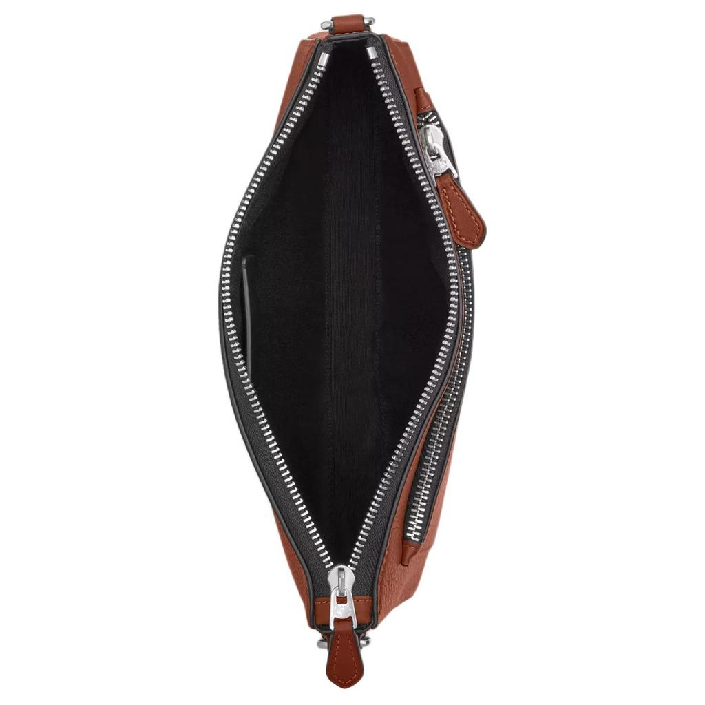 Coach Holden 25 Top Zip Closure Pebble Grain Leather And Smooth Calfskin Medium Shoulder Crossbody Bag Men Bags Redwood CR342-SVR0B