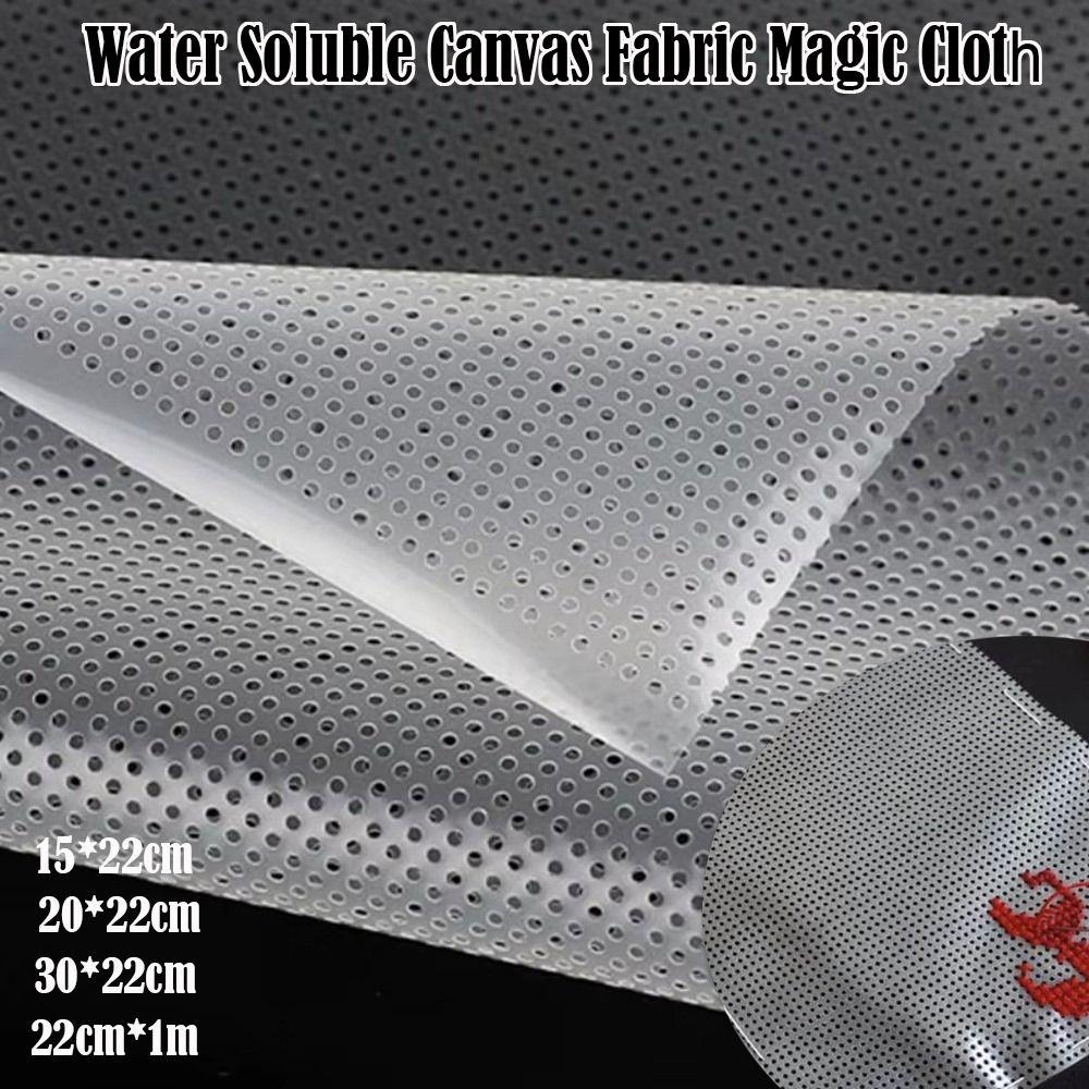 DIY Crafts Water Soluble Canvas Cross Stitch Supplies 14CT Waste Canvas for Cross Stitch Disappear In Water Transparent
