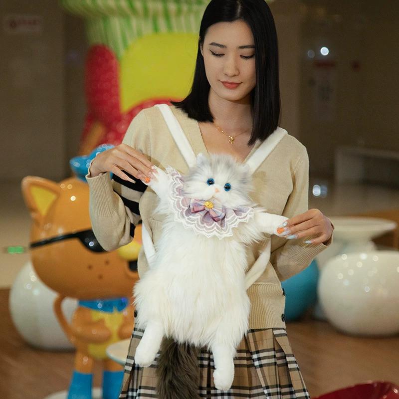 Stuffed Doll Puppet Cat Backpack Cat Bag A Stylish Gift For Cat Lovers Suitable For Women And Children Suitable For Anniversaries And Birthdays