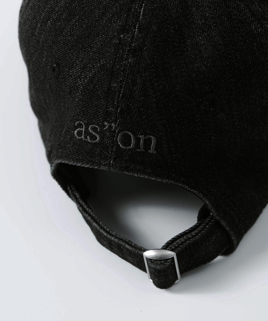 Aejeuon Denim Patch Ball Cap / Black