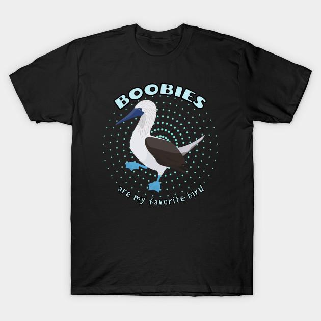 Men Black Print T-shirt Boobies Are My Favorite Bird No-Cut Transfer Paper Print Cotton Tshirt M чёрный