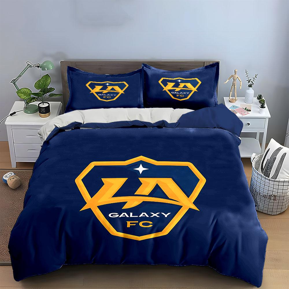"LA Galaxy FC Bedding Set" Bedding Duvet Cover Set Duvet Cover Pillowcases  (1 * Duvet Cover 2 * Pillowcases, without duvet insert)