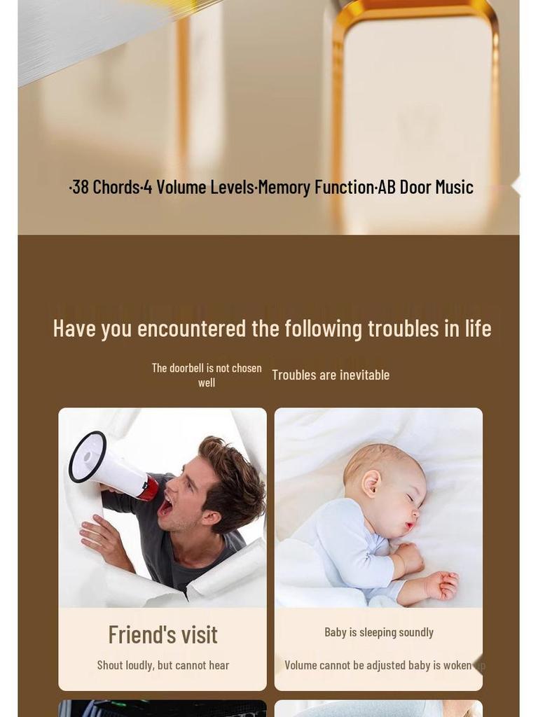 2024 Smart Wireless Doorbell with Ultra-Long Range and Outdoor Monitoring