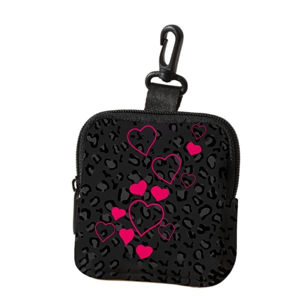 New Mini Coin Purse Lightweight Durable Wallet Portable Cat Dog Print Earphone Bag Friends Gift