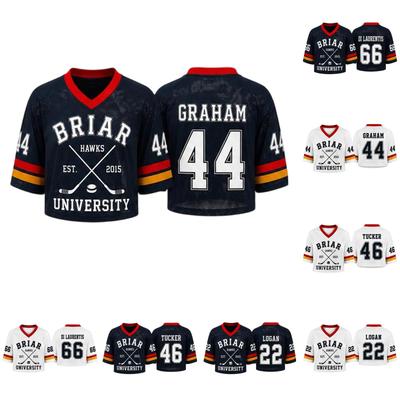 Unisex Sports Jersey Hockey Shirt Lightweight Breathable Athletic Top with Short Sleeves and V Neck for Outdoor Indoor Activities