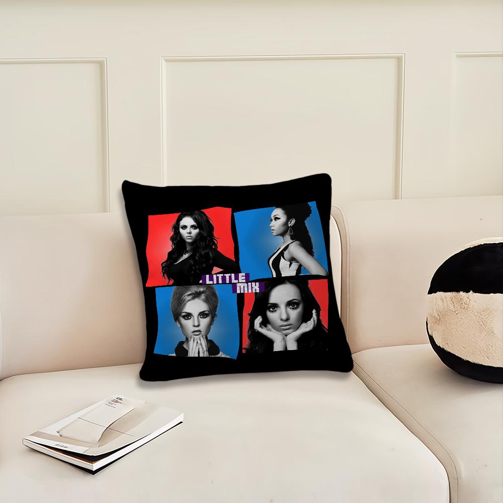 

Band Music L-little M-ix cushion cover Pillow Cover Decoration Room Home Sofa living Office Car Nordic Simplicity 12x12Inch
