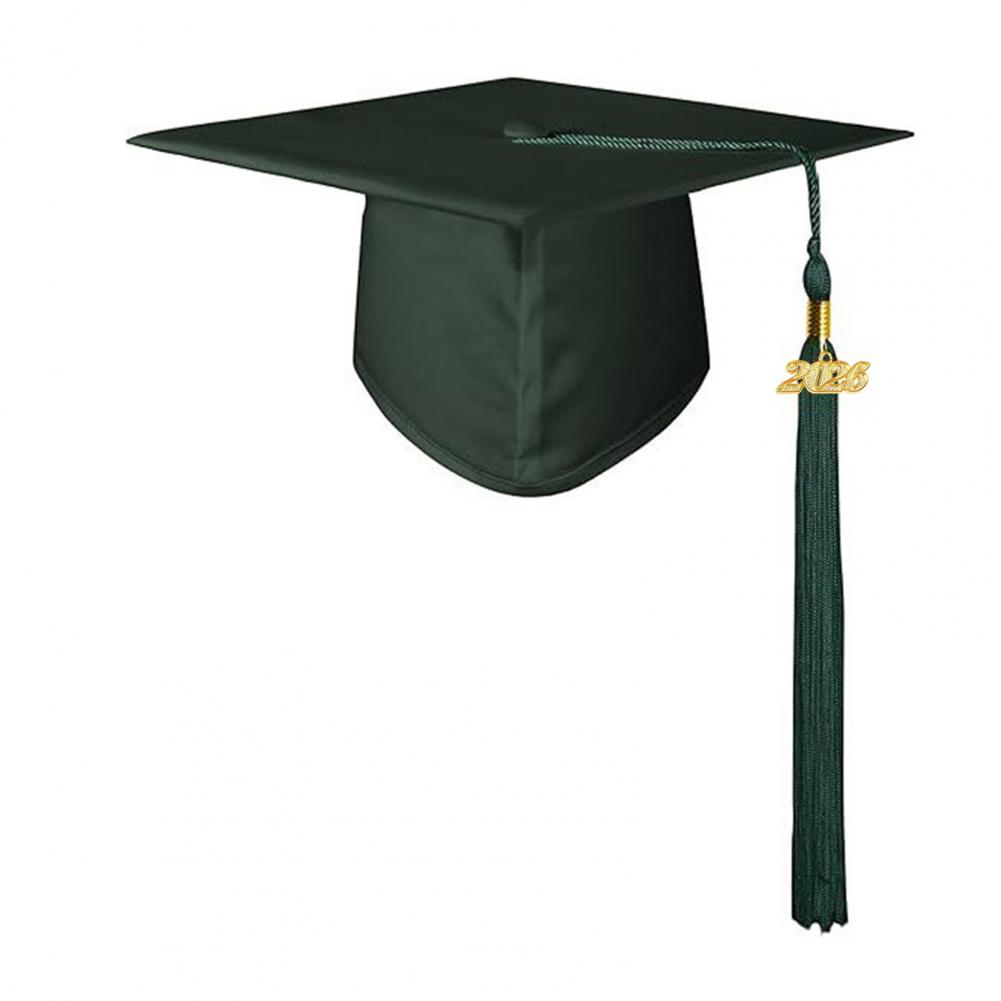 

High-quality Graduation Cap Unisex Adjustable Graduation Cap with 2026 Year Tassel Charm Adult Matte Graduation Bachelor Master