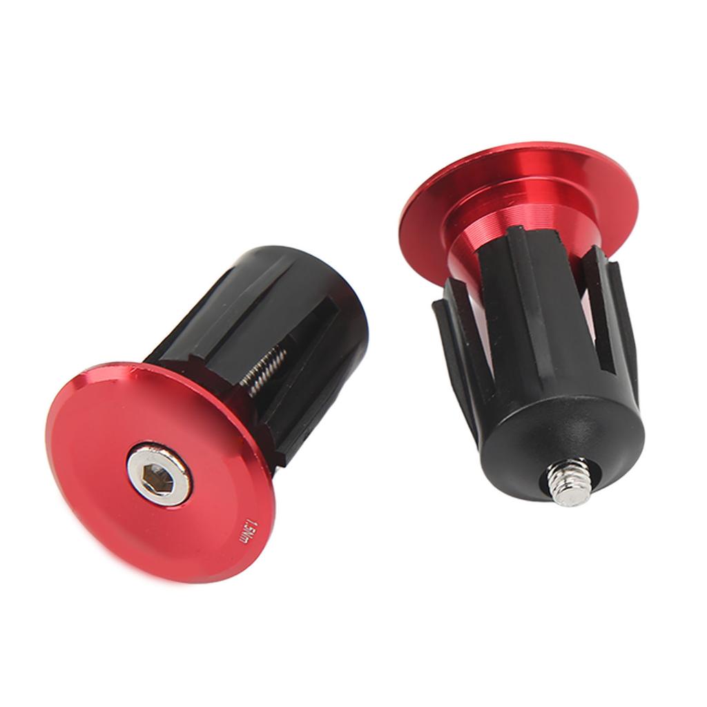 2pcs Handlebar Plug Aluminium Plastic Light Weight Bike Bar End Plug for Mountain Bikes Road Bikes