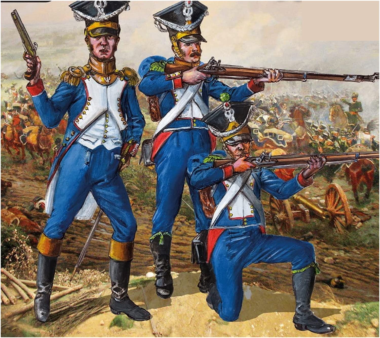 

Mars Figures 1/32 Napoleonic Polish Infantry, 8 Poses, 12 Figures, Plastic Model Kit, ORM32031