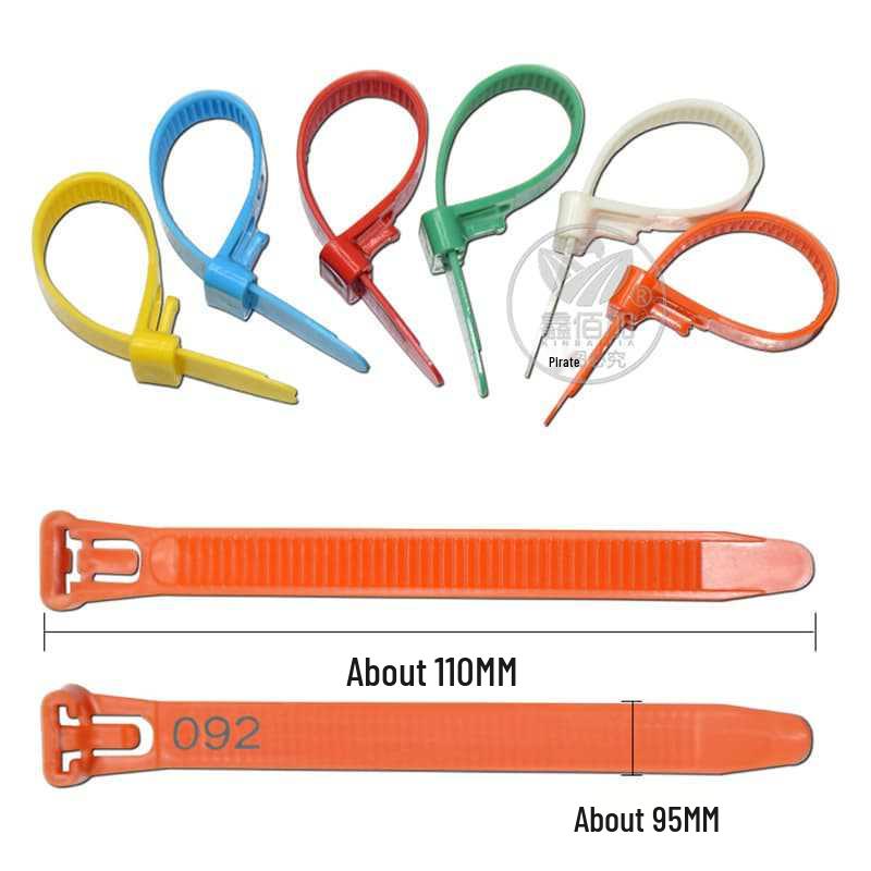 Adjustable Poultry Identification Zip Tie Leg Bands