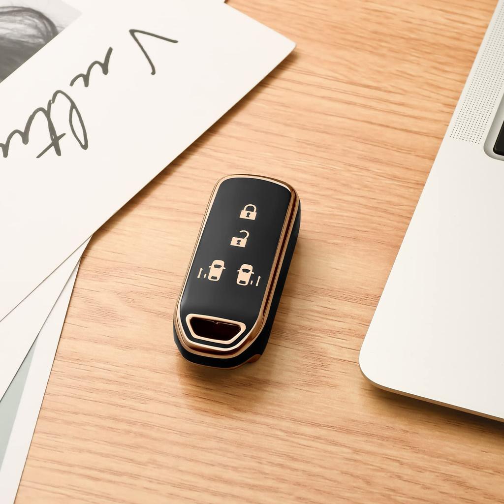 OATSBASF Honda N-BOX Key Case (4 Buttons) Honda Key Case N-BOX/N-VAN/N-WGN/N-ONE Key Cover Honda