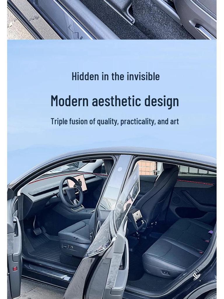 TPE Trunk Backrest Pad & Floor Mats for 2025 Tesla Model Y Facelift