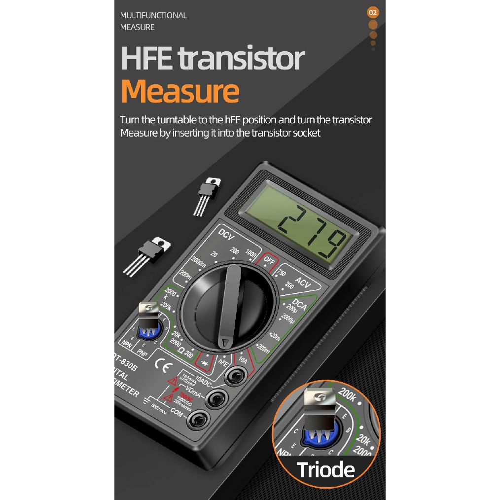 ANENG DT830B Digital Multimeter + BT167 Battery Tester Combo 1999 Counts AC DC Voltage Current Resistance Tester Tool Set