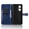 For Huawei Nova Y73 4G/Enjoy 80 Wallet Case Dot Pattern Imprint PU Leather Phone Cover with Wrist Strap