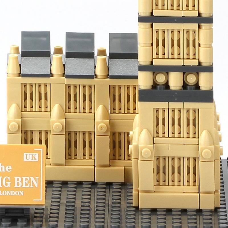 Non-Toxic 891Pcs Bricks World Architecture Model Diy London Tower Building Blocks Model Gift For Kids And Adults Christmas Gift