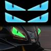 1 Pair New Motorcycle Headlight Luminous Stickers Devil Eye Dazzle Colour 3D Decals Motorbike Body Waterproof Decoration Sticker