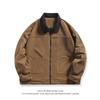 Giacca Bomber da Uomo Vintage Stile Americano Giubbotti a Vento Giubbotti con Zip Autunno Larga Cargo Capispalla