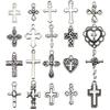 20Pcs Vintage DIY Bracelets Jewelry Making Materials Handcrafts Retro Cross Charms Handmade Alloy Pendants Jewelry Design