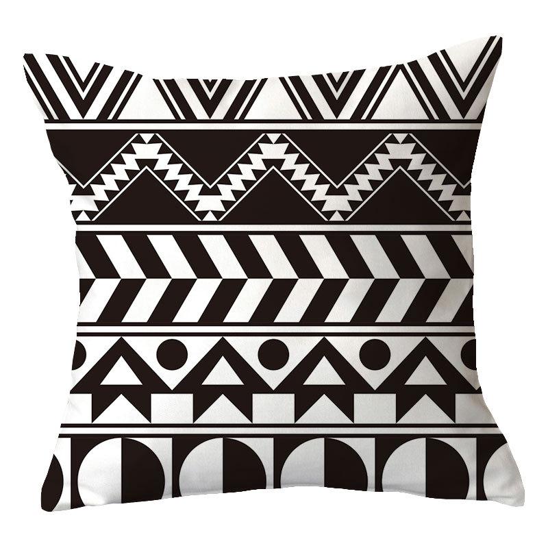 

Simple New Love Geometric Plush Pillow Cover Home Material Sofa Pillow Cushion Cover Premium Durable Quality Useful 45 * 45 without core