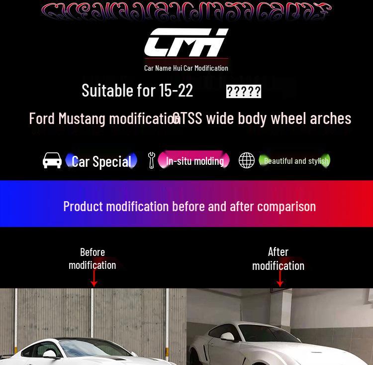 15-23 Ford Mustang GTSS Wide Body Kit: Fender, Wheel Arch, Bumper