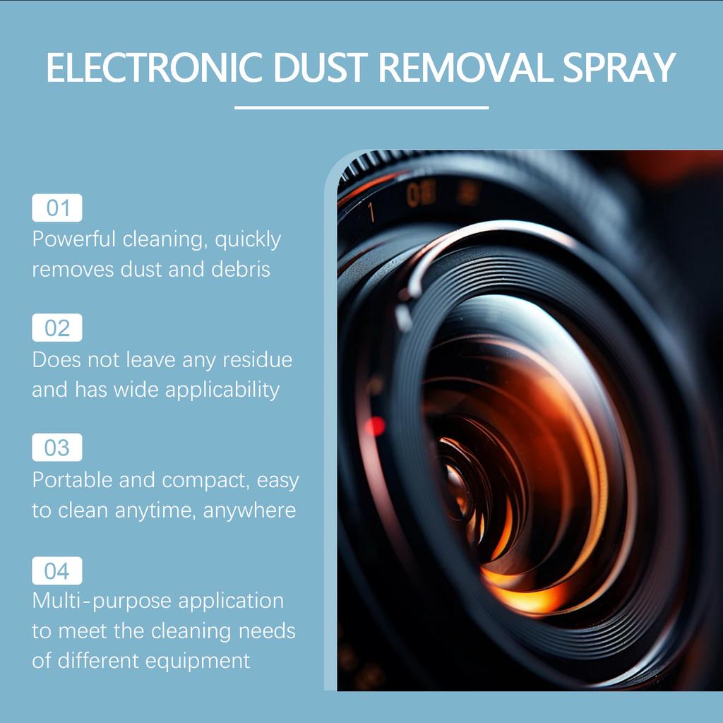 Electronic Contact Cleaner Spray 100ml Quiet Operations for Laptop Computer Car Camera Removes Dust Dirt 1Bottle