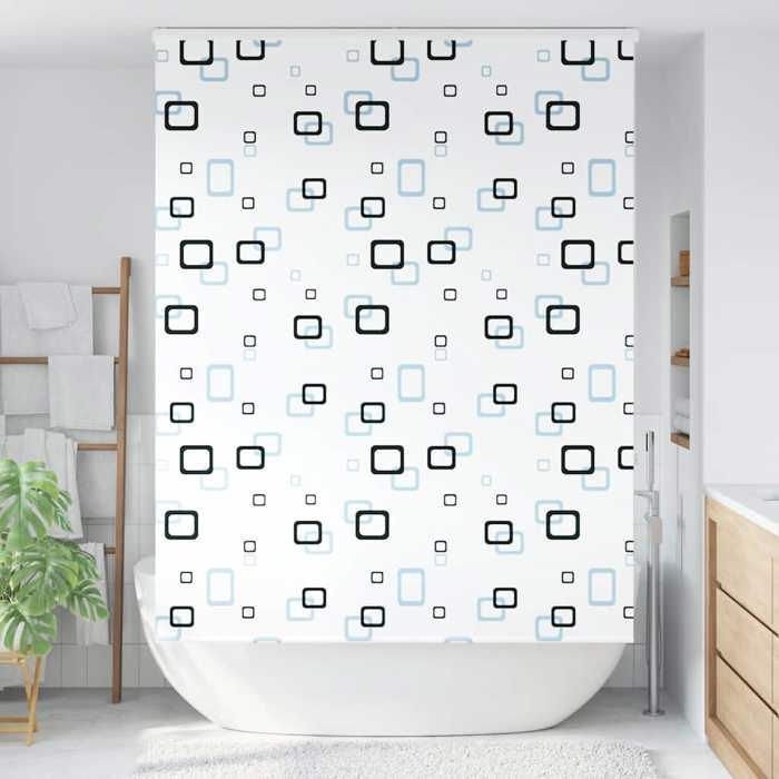 VidaXL Store enrouleur de douche avec cassette largeur du tissu 156 cm, store de douche, store enrouleur de rideau de 4014952