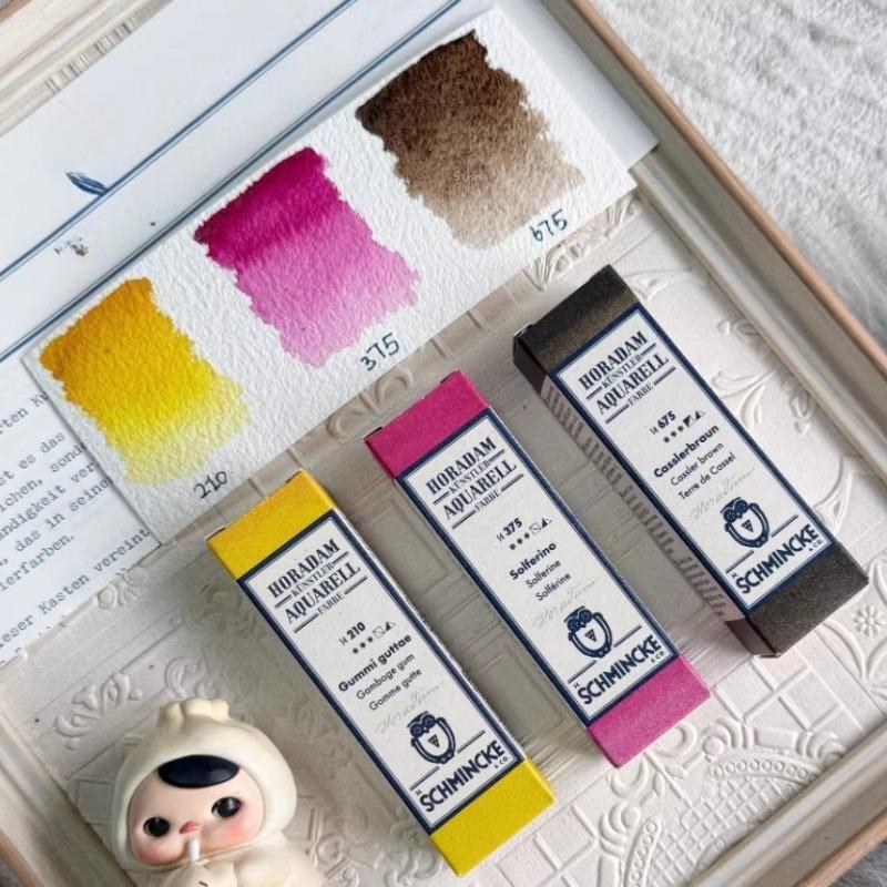 15ml 3-color Shimink Retro Series Master Watercolor Pigment Portable Art Supplies Outdoor Sketching Painting Creation Watercolor
