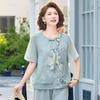 YUZHAOLIN Women's Summer New Chinese Style Two-Piece Set